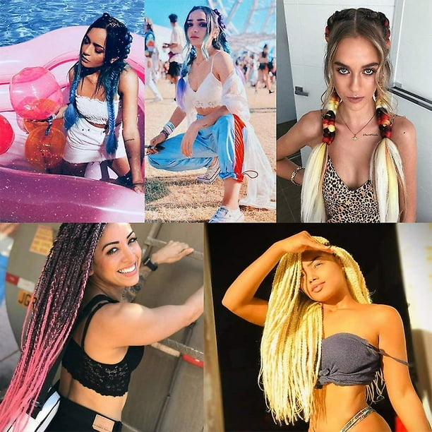 Extensiones de cabello trenzado Jumbo de 24 con 3 paquetes de extensiones de fibra sintetica Bodega Aurrera en linea