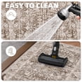 thumbnail image 4 of PABUBE Vintage Indoor Doormat Washable, Boho Entry Rug for Front Door - Low Profile Retro Welcome Mat for Inside Non Slip Entryway Rug 35"x59", 4 of 11