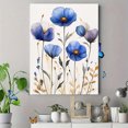 thumbnail image 4 of Qisvanset 12x16 Inch Framed Canvas Wall Art Watercolor Wildflower Botanical Minimalist Boho Home Wall Art Set, 4 of 8