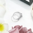 thumbnail image 2 of Elegant Gold Plated Zircon Inlaid Couple Band Set For Timeless Connection And Style, 2 of 6