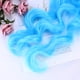 thumbnail image 4 of Pelucas de pelo rizado de onda larga de 80 cm con flequillo Peluca de cosplay Pelucas de cosplay de anime estilo Lolita (azul cielo), 4 of 4