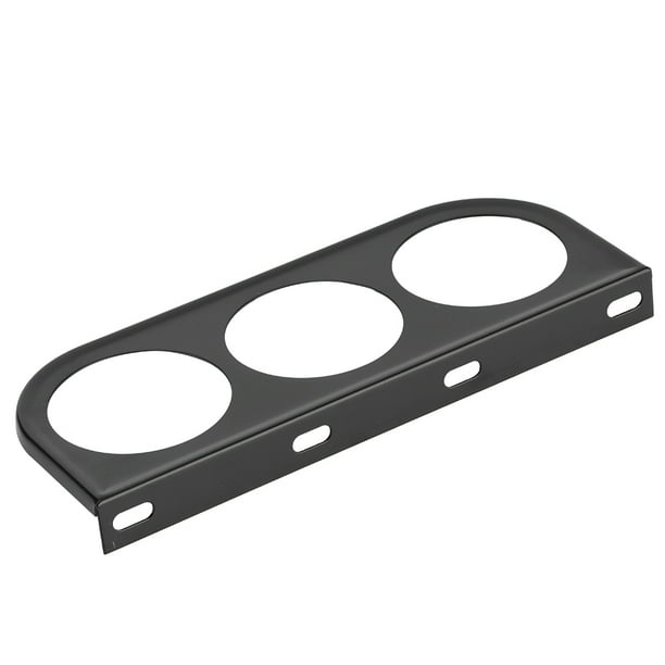 Soporte de Montaje de Calibre 52 Mm/2 Pulgadas 3 Orificios Panel de Instrumentos Triple Soporte de Montaje de Calibre Soporte de Hierro para Medidor de Salpicadero de Coche ANGGREK Otros