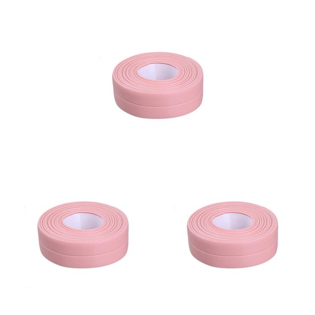 Advancent Tiras de sellado Adhesivo de pared de PVC Cinta autoadhesiva Ventanas de esquina de baño Estufa de baño Encimera Hotel 3.2m * 2.2cm Type1 NO1