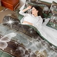 thumbnail image 4 of Homewish Boys Girls Flying Butterflies Twin Bedding Sets 7-Piece,Chic Floral Flower Dandelion Bedding Comforter Set Microfiber,Vintage Cottage Cabin Breathable Sheet Sets,Luxury Bedroom Decor, 4 of 8