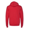 thumbnail image 2 of Bella Canvas 3719 Unisex Poly-Cotton Fleece Pullover Hoodie, XS, Red, 2 of 2
