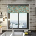 thumbnail image 2 of Bohemian Butterfly Curtain Valance for Kitchen Windows/Bathroom/Living Room/Bedroom Blackout, Rod Pocket Valance Small Window Treatment, 54" W x 18" L Home Decor, 2 of 6