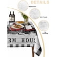 thumbnail image 2 of Farmhouse Cabin Table Cloth, Country Vintage House Wood Grain Pliad Waterproof Tablecloth for Rectangle Tables, Reusable Washable Fabric Table Cover for Restaurant Kitchen Dining Tables 60"x84", 2 of 6