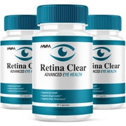 (3 Pack) Retina Clear Vision Support Capsules, Retina Clear Advanced Eye Health Support Formula (180 Capsules)