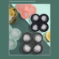 thumbnail image 5 of Black 4 Ball Ice Cube Tray, Silicone Sphere Mold For Whiskey, Slow Melt Round Freezer For Cocktail Drinks, 5 of 5