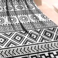 thumbnail image 3 of Black and White Geometric Boho Pattern Blanket,Comfortable Soft Lamb Wool Throw Blanket,All Season,Warm Lightweight Blankets for Sofa Bed Couch Living Room Chair,40"x50", 3 of 4