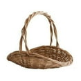 thumbnail image 2 of HLONKRattan Basket with Handle Rattan Flower Basket Wicker Planter Basket with Handle Multipurpose Garden Baskets for Gathering Vegetables Portable Flower Gathering Basket Woven Basket fo, 2 of 7