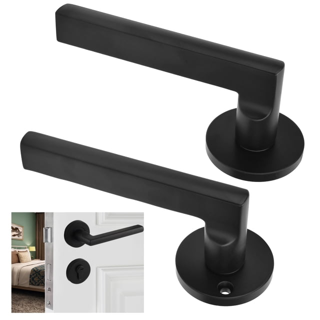 Manija De Puerta Exterior, Cerradura De Puerta Sin Ruido Para Oficina Para Dormitorio Para Puerta De Madera
