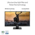 thumbnail image 4 of Monitor ASUS 27" 1080P - Full HD, cuidado de la vista, luz azul baja, sin parpadeo, montaje VESA, antirreflejos, D-Sub, monitor de PC para computadora HDMI - VA279HAE, 4 of 5