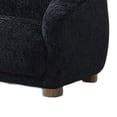 thumbnail image 4 of Oliver Loveseat with Round Sloped Arms- Soft Black Chenille 68 Inch, 4 of 7
