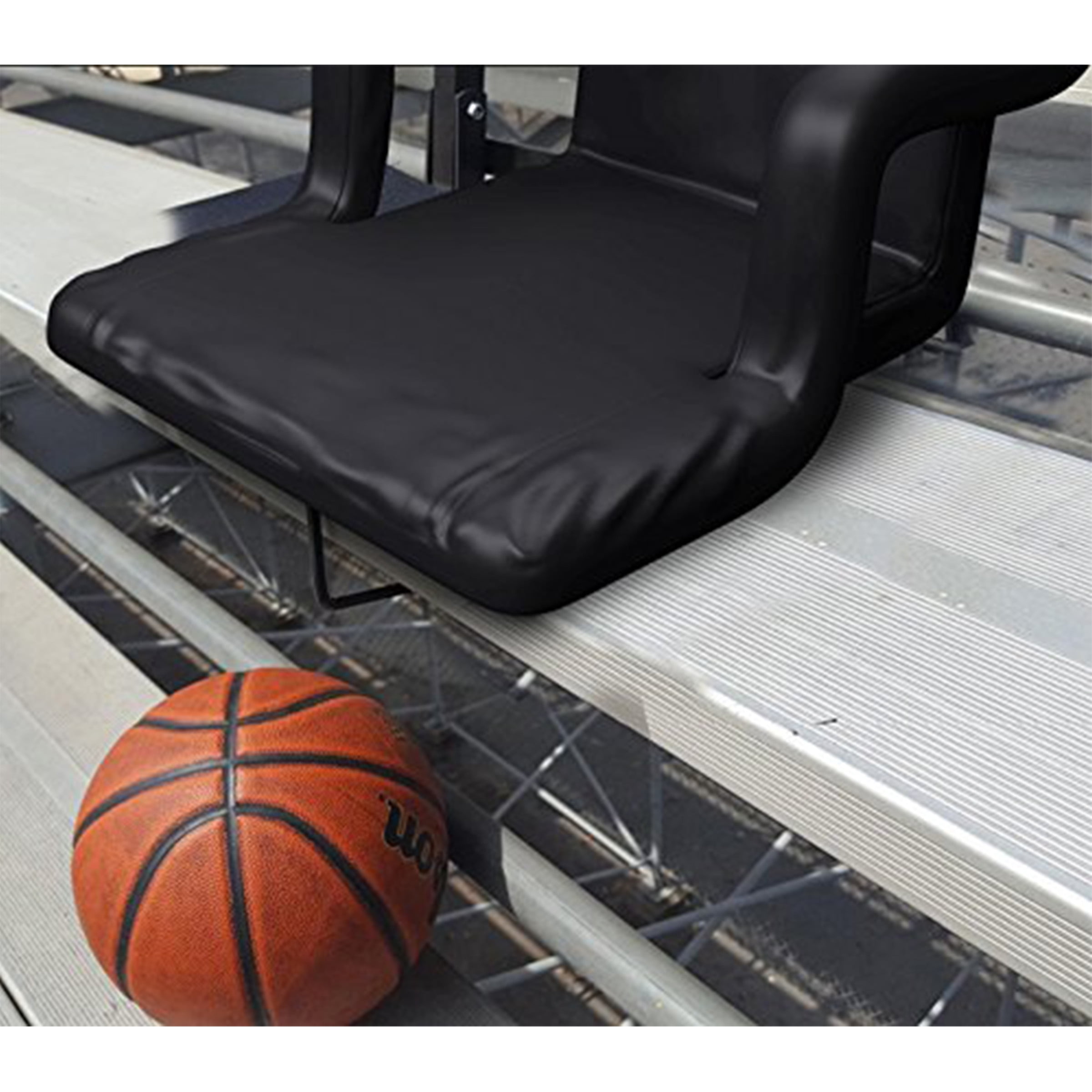 Stadium Seat Chair 2 Pack- Wide Bleacher Cushions with Padded Back Support,  Armrests, 6 Reclining Positions and Portable Carry Straps By Home-Complete  