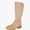 Khaki, variant on WAVSUF Women's Mid Calf Suede Boots Soft Sole Round Toe Wide Width Winter Daily Chunky Boots Black 6