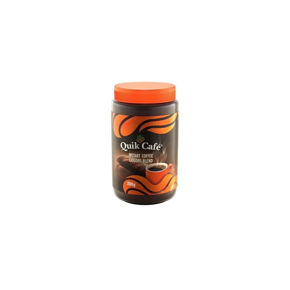 QuikCafé Chicory Coffee – Bold Chicory Flavor, Naturally Caffeine-Light, No Preservatives, 200g of Perfection– Just Add Hot Water