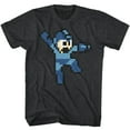 thumbnail image 2 of Mega Man Jumpman Black Heather Adult T-Shirt, 2 of 2
