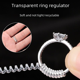 thumbnail image 1 of Anillo de ajuste de tamaño del artefacto envuelto anillo de cuerda transparente anillo de cambio de círculo anillo pequeño PU protección del medio ambiente cuerda de resorte transparente, 1 of 5