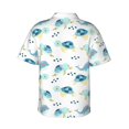 thumbnail image 3 of Daiia Sea Turtle Hawaiian Shirt for Men Gentle Cotton Regular Short Sleeve Casual-X-Large, 3 of 9