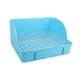 thumbnail image 2 of Esquirla Rabbit Litter Box Guinea Pig Bunny Hamster Chinchilla Bedding Cage Potty Box Pet Blue lavatory, 2 of 8
