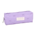 thumbnail image 3 of School_Supplies Under $1 dollars!Special Pencil Case Pouch, 1Pcs Pencil Pouch Pen case Large capacity pencil case with bowknot patterns Stationery bagpencil case office stationery storage bag, Purple, 3 of 7