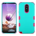 thumbnail image 1 of LG Stylo 5 Phone Case 3 in 1 Hybrid Impact Armor Hard PC & Soft TPU Silicone Rubber Heavy Duty Rugged Bumper Shockproof Anti Slip Full Body Protective Hard Cover Mint Pink Cover for LG Stylo 5 (2019), 1 of 1