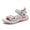 Pink, variant on Earlde Girl's Sport Sandals Closed Toe Water Hiking Beach Outdoor Shoes