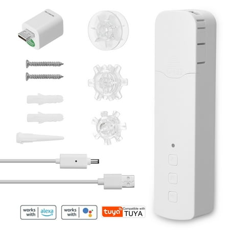 

Tomshine WIFI M515EGB Intelligent Pull Bead Curtain Motor Intelligent Home Household Hotel Electric Curtain Motors APP Control Voice Control Quiet Compatible with Home with USB WiFi Receiver