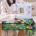 thumbnail image 4 of HELLHERO Foldable Polyester Fabric Sewing Machine Pad Dustproof Durable to Keep Sewing Accessories Sewing Machines Pad with 4 Pockets for Most Sewing Machines, 4 of 5