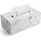 thumbnail image 1 of (Blanco) Caja de pañuelos rectangular de mármol de Phnom Penh, 1 of 5