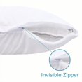 thumbnail image 3 of Waterproof Pillow Protectors 4-Pack, 20"x36"/King, Soft Quiet Hidden Zipper Covers - Flxxie, 3 of 6