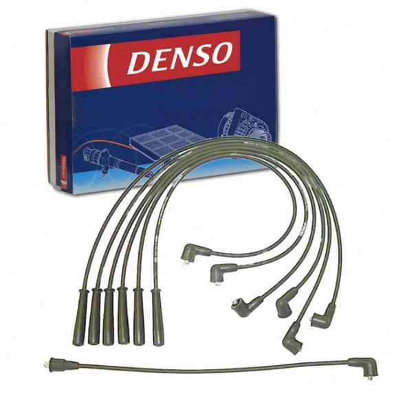 DENSO Spark Plug Wire Set compatible with Nissan 280ZX 2.8L L6 1979-1983