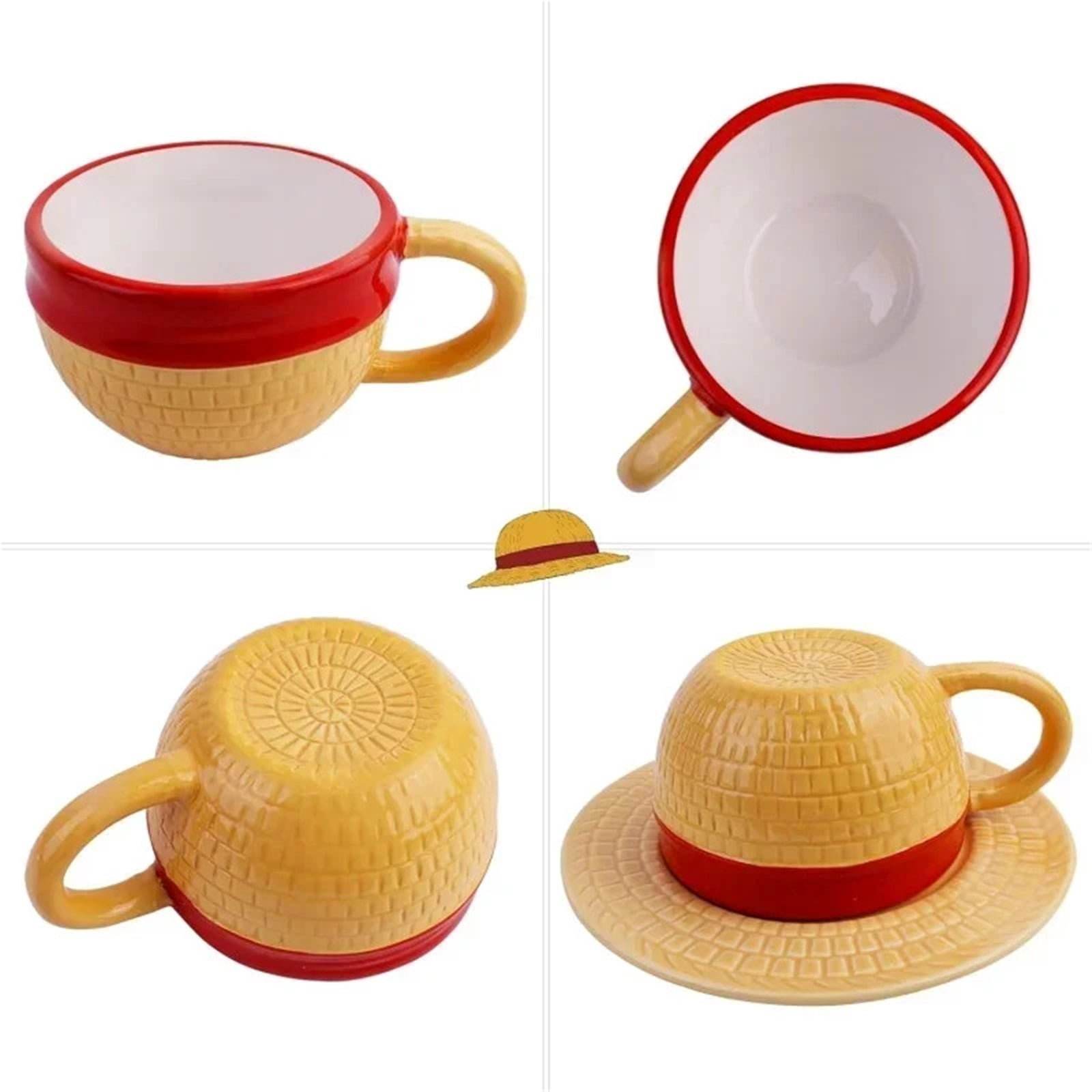 Espresso cup Cartoon Ceramic Mug And Saucer Set Coffee Cup Upside Down Breakfast Mug Milk Juice Water Cup
