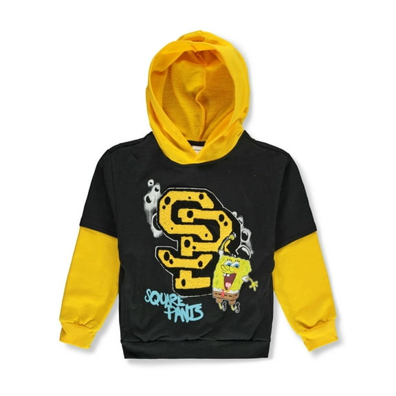 Spongebob Squarepants Boys' Pullover Hoodie Color: black Size: 4 - 5