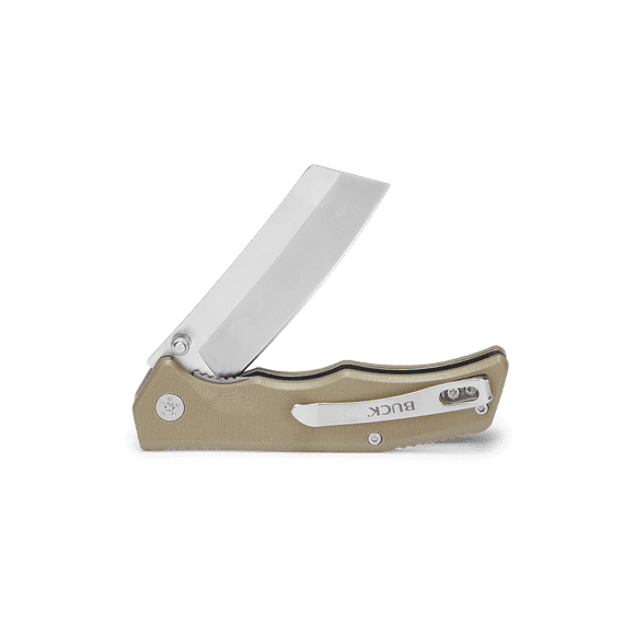Buck Knives | 252 Trunk Knife | Stainless Steel Pocket Knife | Folding Knife | Hunting, Camping and Outdoors | Lifetime Warranty | Heat Treated | Khaki Color | 0252TNS-B