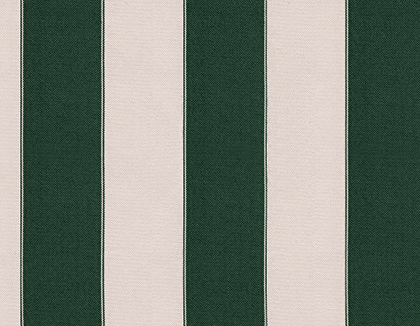 STRIPE CANVAS AWNING FABRIC WATERPROOF OUTDOOR FABRIC 60' HUNTER_GREEN/WHITE (1 yards)