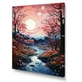 thumbnail image 2 of Designart "Cherry Blossom River Tranquil Japanese Beauty II" Floral Canvas Wall Art, 2 of 5