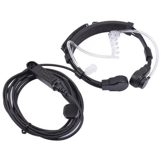 Micrófono De Garganta Retráctil Micrófono De Control De Garganta Auriculares Auriculares De Control De Garganta Para Trabajar Al Aire Libre Scienceny EL011696-00