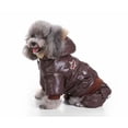 thumbnail image 3 of Ropa para perros y mascotas Ropa para perros Chaqueta de plumas Ropa de la Fuerza Aérea Ropa para perros y mascotas Ropa de cuatro patas Ropa de la Fuerza Aérea Ropa para mascotas Ropa de invierno (Marrón L) ER, 3 of 5