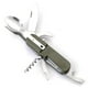 thumbnail image 1 of Juego de cubiertos portátil para acampar al aire libre, plegable, con cuchillo, tenedor y cuchara, juego de utensilios de viaje multifuncionales, tríos, vajilla plegable de acero inoxidable para acamp, 1 of 9