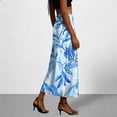 thumbnail image 7 of ZToonmas Women's Elastic Waist Satin Maxi Slip Skirt High Waist Flowy Silky Long Skirt for Casual and Loungewear, 7 of 7