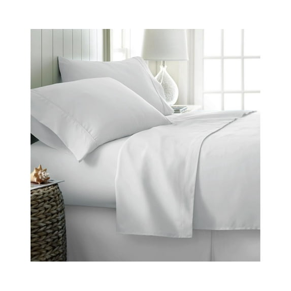 Becky Cameron Soft Comfort Resort Quality 6 Piece Bed Sheet Set - Twin - White
