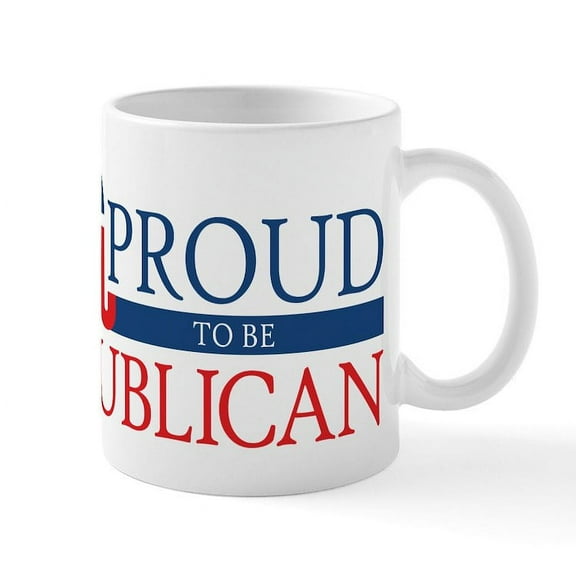 CafePress - Proud To Be Republican Mugs - 11 oz Ceramic Mug - Novelty Coffee Tea Cup