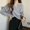 Grey-01, variant on Womens Sweaters Solid Color V Neck Long Sleeve Cross Front Loose Knit Pullover Slouchy Style Layering Essential Top Grey One Size