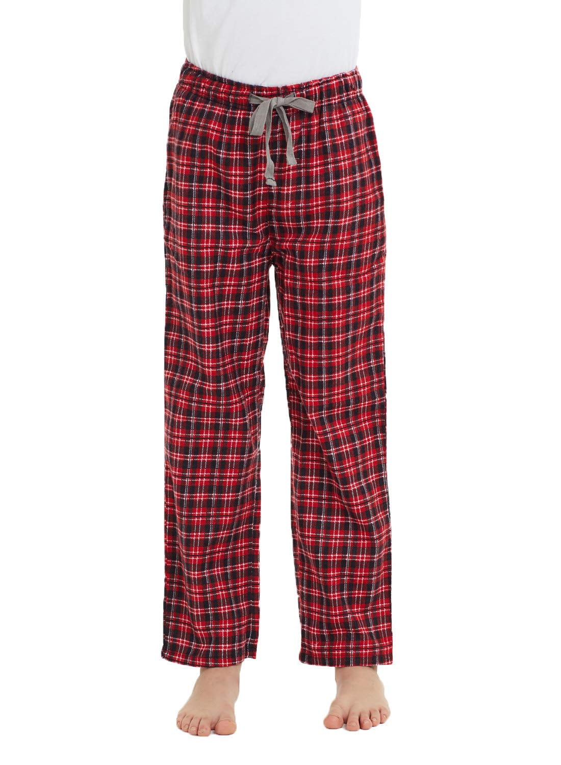 HiddenValor Big Boys Cotton Pajama Lounge Pants - Red/Black, Medium ...