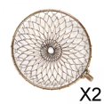 thumbnail image 1 of 2x Acero Inoxidable/ Hierro de Trucha Gruesa Red de Aterrizaje Cabeza de Reemplazo de de Pesca Aparejos de Pesca Herramientas de 2 piezas, 1 of 8