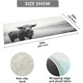 thumbnail image 3 of GZHJMY Highland Cow Kitchen Mat Soft and Absorbent Bath Mats for Bathroom Non Slip Quick Dry Shaggy Bath Carpet Machine Wash for Kitchen Bathroom Shower Home Decor 39x20 in, 3 of 7