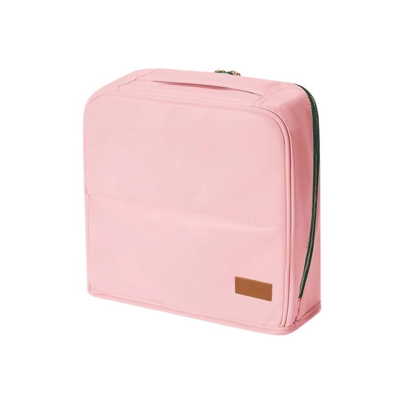 Organizador de cuero y papelería de gran capacidad, neceser de viaje multiusos para uso diario