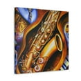 thumbnail image 2 of Saxophone in Abstract Forms - Canvas, 2 of 8
